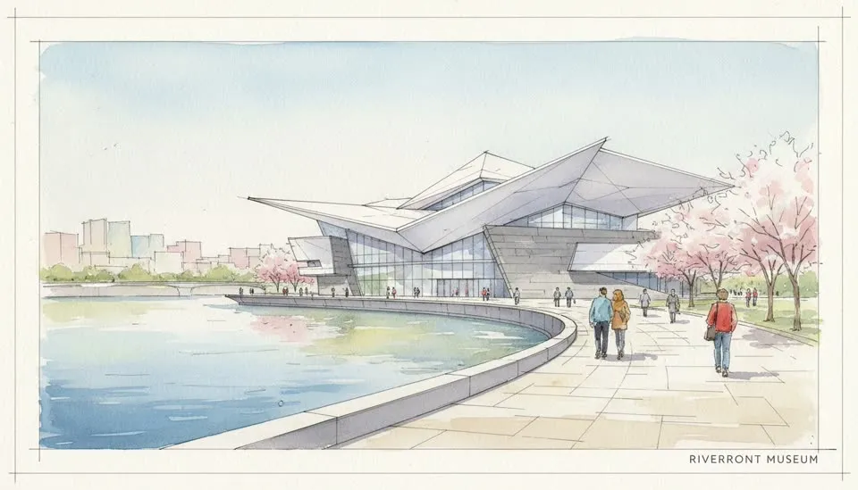 Watercolor Presentation-style keyframe from ArchReel's AI image to video generator